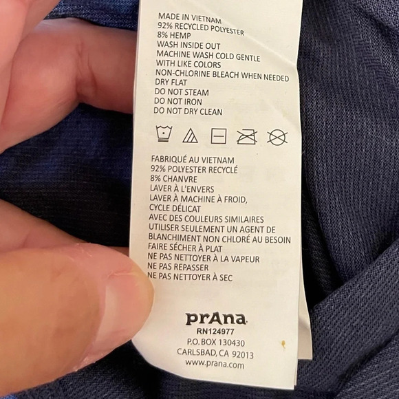 Women’s Prana blue long sleeve athleisure lightweight shirt Large - Picture 5 of 5